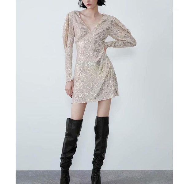 casual dresses women's party dress shiny zaing 2021 v neck a line long sleeve sequins bling prom gowns female vestidos1, Black;gray
casual dresses women's party dress shiny zaing 2021 v neck a line long sleeve sequins bling prom gowns female vestidos1, Black;gray