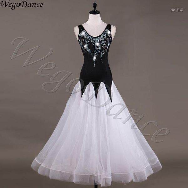 stage wear customized professional national standard dance competition waltz dress large swing costume woman, Black;red
stage wear customized professional national standard dance competition waltz dress large swing costume woman, Black;red