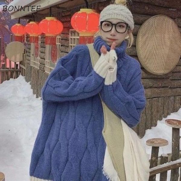 womens pullovers winter knitted patchwork turtleneck drop sleeves fashion sweet warm girls sweaters korean style leisure chic1, White;black
womens pullovers winter knitted patchwork turtleneck drop sleeves fashion sweet warm girls sweaters korean style leisure chic1, White;black