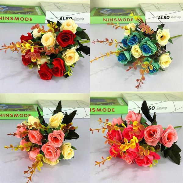 imitation flowers beam grade european style 6 fork single-bundle rose artificial flowers artificial silk flower decoration i1
imitation flowers beam grade european style 6 fork single-bundle rose artificial flowers artificial silk flower decoration i1