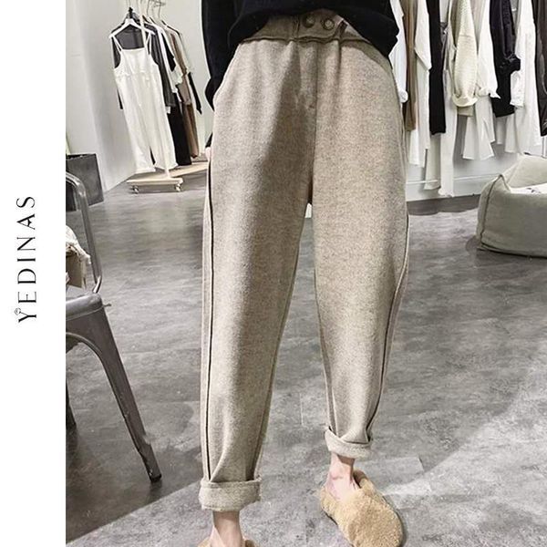 yedinas harem pants casual 2020 autumn winter korean style trousers women thicken oversized plus size wool pants female black, Black;white
yedinas harem pants casual 2020 autumn winter korean style trousers women thicken oversized plus size wool pants female black, Black;white