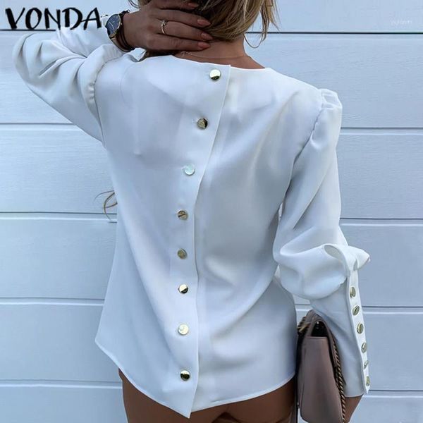 vonda women blouse back buttons office ladies shirts party 2019 autumn bohemian tunic casual loose blusas plus size1, White
vonda women blouse back buttons office ladies shirts party 2019 autumn bohemian tunic casual loose blusas plus size1, White