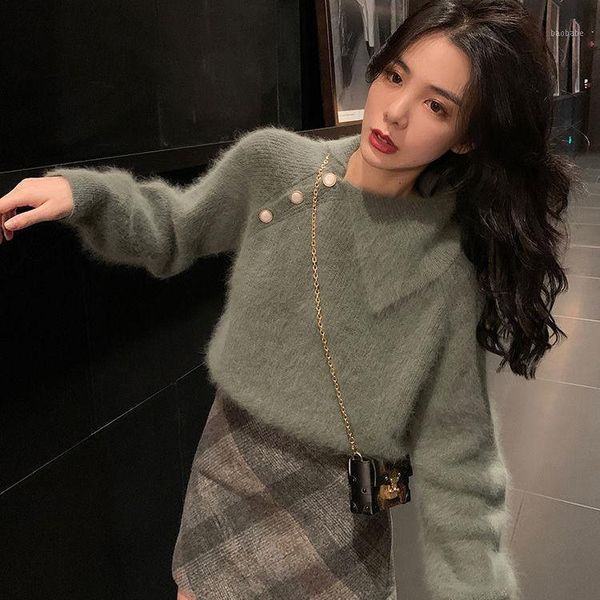 women 2021 autumn winter casual thick sweater pullover female warm chic loose cashmere basic sweaters soft knitted jumpers s8771, White;black
women 2021 autumn winter casual thick sweater pullover female warm chic loose cashmere basic sweaters soft knitted jumpers s8771, White;black