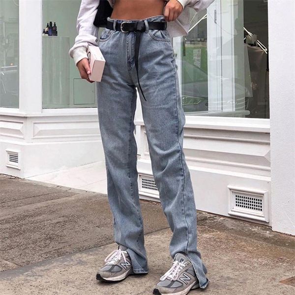 high waisted jeans for women straight leg pants autumn 2020 clothes new indie aesthetic personality trousers split mopping jeans, Blue
high waisted jeans for women straight leg pants autumn 2020 clothes new indie aesthetic personality trousers split mopping jeans, Blue