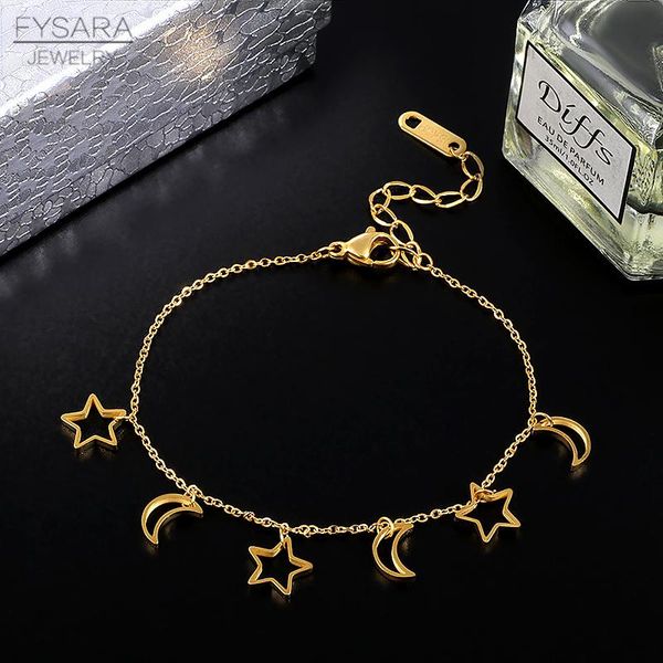 fysara titanium steel rose gold color change link браслет женщины полая звезда и луна очаровательный браслет партия свадьба дизайн ювелирные, Black
fysara titanium steel rose gold color change link браслет женщины полая звезда и луна очаровательный браслет партия свадьба дизайн ювелирные, Black