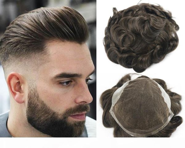 #3 brown color toupee for men full swiss lace men's wig hair pieces brazilian virgin human hair replacement ing, Black
#3 brown color toupee for men full swiss lace men's wig hair pieces brazilian virgin human hair replacement ing, Black
