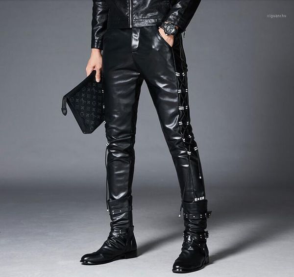 autumn and winter pu leather pants men's self-cultivation all-match casual leather pants korean motorcycle skinny1, Black
autumn and winter pu leather pants men's self-cultivation all-match casual leather pants korean motorcycle skinny1, Black