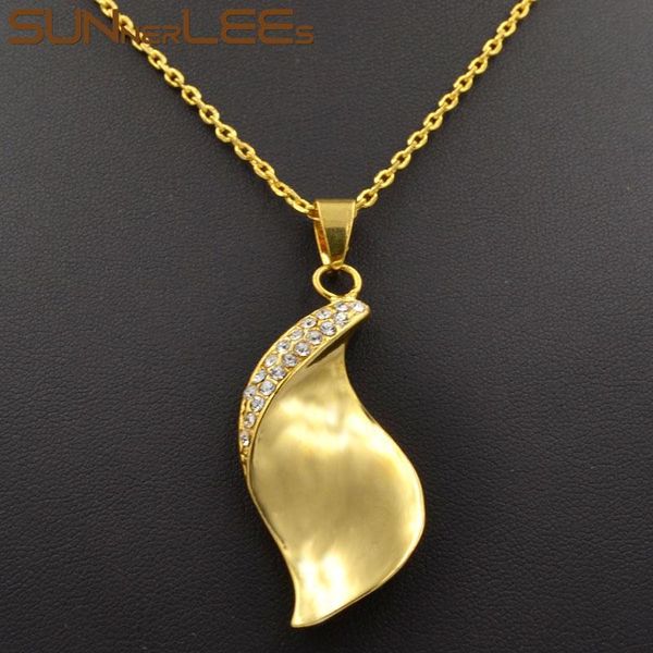 pendant necklaces sunnerlees fashion jewelry gold-color necklace clear cubic zirconia smooth leaf optional chain for mens womens p12 y, Silver
pendant necklaces sunnerlees fashion jewelry gold-color necklace clear cubic zirconia smooth leaf optional chain for mens womens p12 y, Silver