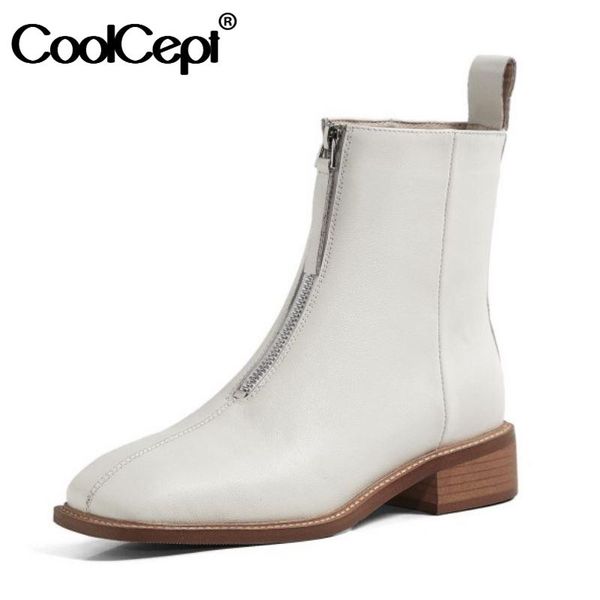 coolcept size 33-43 women short boots genuine leather square toe ankle boots women fashion elegant winter shoes ladies footwear, Black
coolcept size 33-43 women short boots genuine leather square toe ankle boots women fashion elegant winter shoes ladies footwear, Black