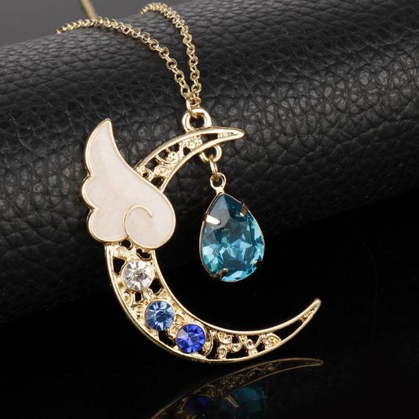 fashion full crystal angel's tears necklaces for men chain pendants mermaid tears necklace cool boy men jewelry, Silver
fashion full crystal angel's tears necklaces for men chain pendants mermaid tears necklace cool boy men jewelry, Silver