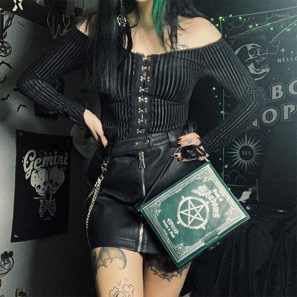 darkgothicperspective slim-fitting slim t-shirt women's off-the-shoulder pit strip strap buckle long-sleeved bottomed shirt1, White
darkgothicperspective slim-fitting slim t-shirt women's off-the-shoulder pit strip strap buckle long-sleeved bottomed shirt1, White