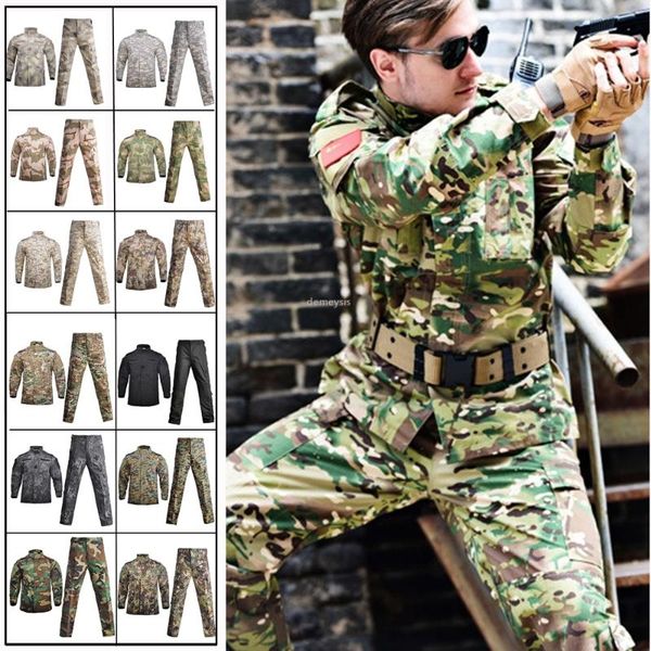 hunting sets men's tactical soldier clothes camouflage combat uniform for wargame coat + pants army special forces, Camo
hunting sets men's tactical soldier clothes camouflage combat uniform for wargame coat + pants army special forces, Camo