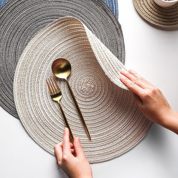2/4/6pcs woven fabrics table mat around the coast heat resistant antislip servies mat katoen linens come pad living coration kitchen tool
2/4/6pcs woven fabrics table mat around the coast heat resistant antislip servies mat katoen linens come pad living coration kitchen tool