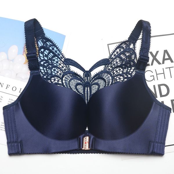 large size beauty back bra front button underwear fat mm gathered with no steel ring on the of the breast, thin chest open back, White
large size beauty back bra front button underwear fat mm gathered with no steel ring on the of the breast, thin chest open back, White