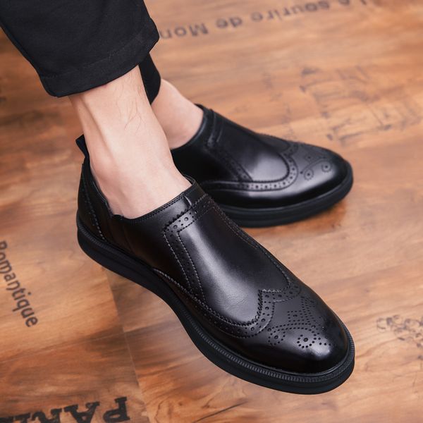 casual male new design formal office business dressed in genuine leather bullock sliding-on brogue shoes summer zapatos moccasins z723, Black
casual male new design formal office business dressed in genuine leather bullock sliding-on brogue shoes summer zapatos moccasins z723, Black