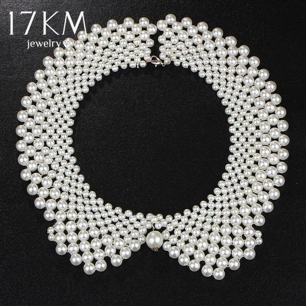 chokers 17km handmade simulated pearl collar necklace choker jewelry wholesale, Golden;silver
chokers 17km handmade simulated pearl collar necklace choker jewelry wholesale, Golden;silver