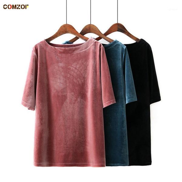 2020 autumn women velvet t shirt plus size loose casual clothing woman tshirts vintage velour mujer camisetas 4xl1, White
2020 autumn women velvet t shirt plus size loose casual clothing woman tshirts vintage velour mujer camisetas 4xl1, White
