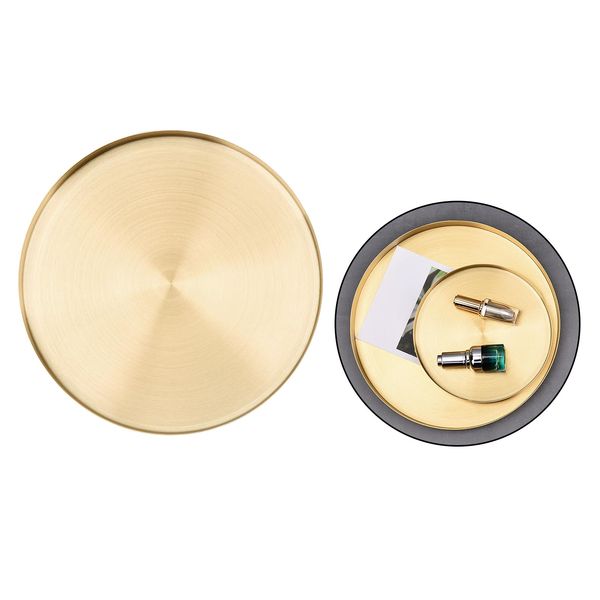 gold serving tray, round tray stainless steel platter bathroom sink vanity trays cosmetics jewelry organizer towel tray tea tray decorative, Black
gold serving tray, round tray stainless steel platter bathroom sink vanity trays cosmetics jewelry organizer towel tray tea tray decorative, Black