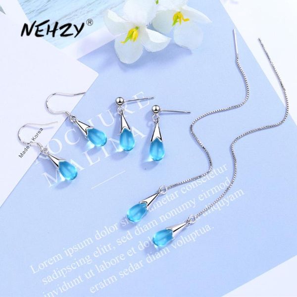 dangle & chandelier nehzy 925 sterling silver woman fashion jewelry blue crystal zircon selling long tassel earrings
dangle & chandelier nehzy 925 sterling silver woman fashion jewelry blue crystal zircon selling long tassel earrings