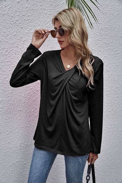 fashion women streetwear t shirt long sleeves solid color shirts casual spring autumn ladies tees womens t shirts, White
fashion women streetwear t shirt long sleeves solid color shirts casual spring autumn ladies tees womens t shirts, White