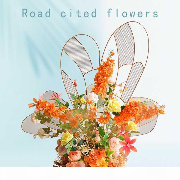 wedding iron art butterfly projects wedding stage background decoration road guide t desk flower simulated flower decoration
wedding iron art butterfly projects wedding stage background decoration road guide t desk flower simulated flower decoration