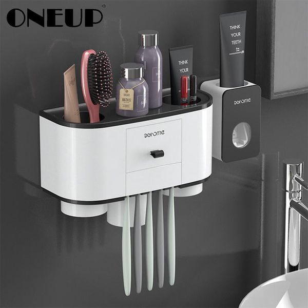 bath accessory set oneup toothbrush holder automatic toothpaste dispenser squeezer wall mount bathroom storage rack home accessories sets
bath accessory set oneup toothbrush holder automatic toothpaste dispenser squeezer wall mount bathroom storage rack home accessories sets