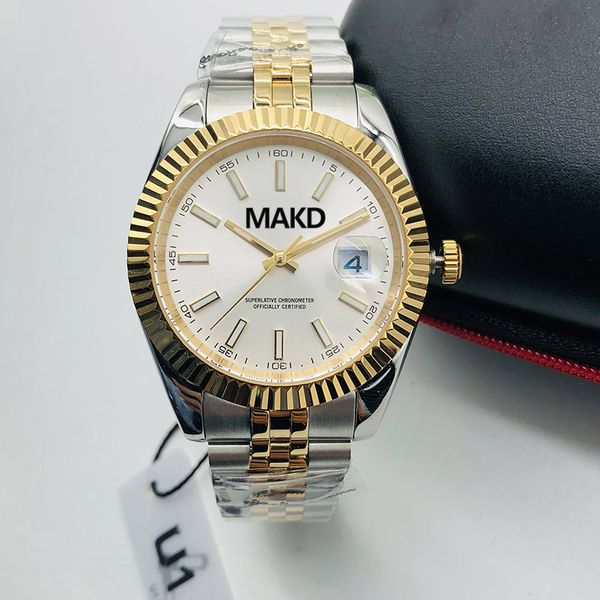 fashion 5 automatic full ceramic ring steel stainless bright atm super datejust watch waterproof glass sapphire men's machinery kstal, Slivery;brown
fashion 5 automatic full ceramic ring steel stainless bright atm super datejust watch waterproof glass sapphire men's machinery kstal, Slivery;brown