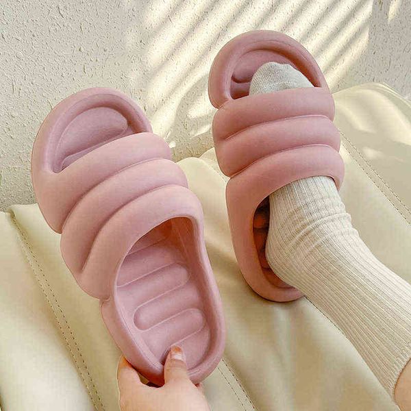 2022 new fashion women thick platform slippers soft sole sandals home bathroom non-slip flip-flops household leisure flat shoes y220221, Black
2022 new fashion women thick platform slippers soft sole sandals home bathroom non-slip flip-flops household leisure flat shoes y220221, Black