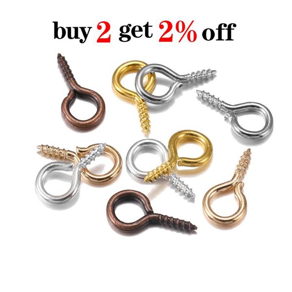 200pcs/lot 4*8 5*10 screw eye pins for pendant iron screw eye hooks clasps fit drilled beads diy jewelry findings making jllvso, Silver
200pcs/lot 4*8 5*10 screw eye pins for pendant iron screw eye hooks clasps fit drilled beads diy jewelry findings making jllvso, Silver