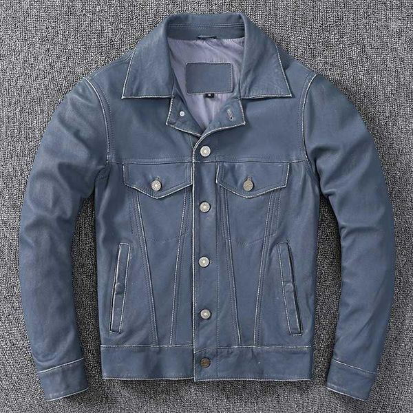 2020 new arrival leather coat,casual 506 quality genuine leather jacket,mens jeans blue style sheepskin clothing.1, Black
2020 new arrival leather coat,casual 506 quality genuine leather jacket,mens jeans blue style sheepskin clothing.1, Black