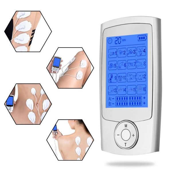 16 modes physical therapy equipment tens pain and muscle relief machine muscle stimulator back neck massage instrument
16 modes physical therapy equipment tens pain and muscle relief machine muscle stimulator back neck massage instrument