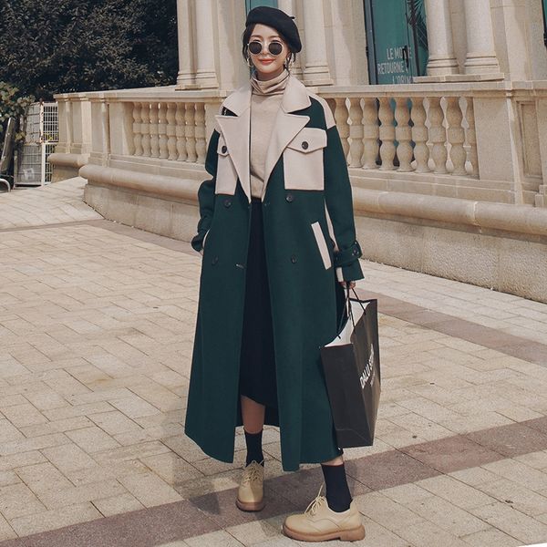 2021 new women's wool winter new long korean correspondence loose double lapel breasted thick retro fashion female jacket 8v v8xe, Black
2021 new women's wool winter new long korean correspondence loose double lapel breasted thick retro fashion female jacket 8v v8xe, Black