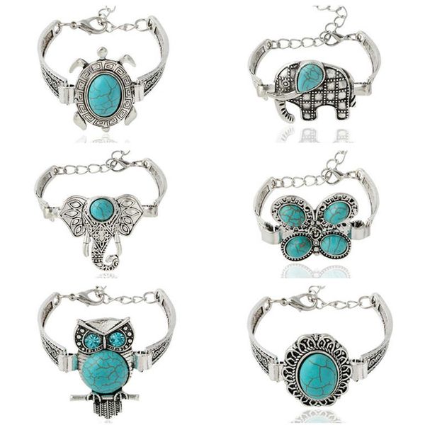 bohemian style owl retro turquoise bracelet animal bracelet gsfb273 mix order 20 pieces a lot charm bracelets, Golden;silver
bohemian style owl retro turquoise bracelet animal bracelet gsfb273 mix order 20 pieces a lot charm bracelets, Golden;silver