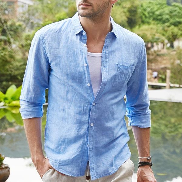 men's casual shirts 2021 business linen long sleeve men slim fit and comfortable hawaiian shirt male, White;black
men's casual shirts 2021 business linen long sleeve men slim fit and comfortable hawaiian shirt male, White;black