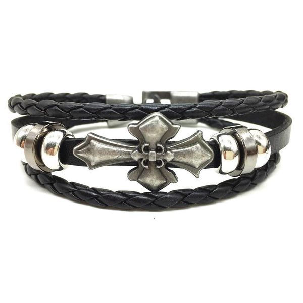 cross punk handmade men leather bracelets women vintage bangle male homme jewelry accessories cr jlljdi, Golden;silver
cross punk handmade men leather bracelets women vintage bangle male homme jewelry accessories cr jlljdi, Golden;silver