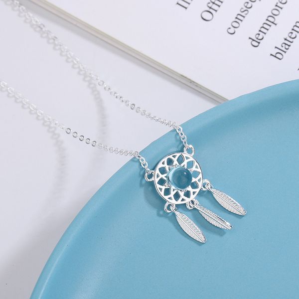s925 sterling silver moonlight dream catcher necklace female clavicle chain element cold feeling delicate
s925 sterling silver moonlight dream catcher necklace female clavicle chain element cold feeling delicate