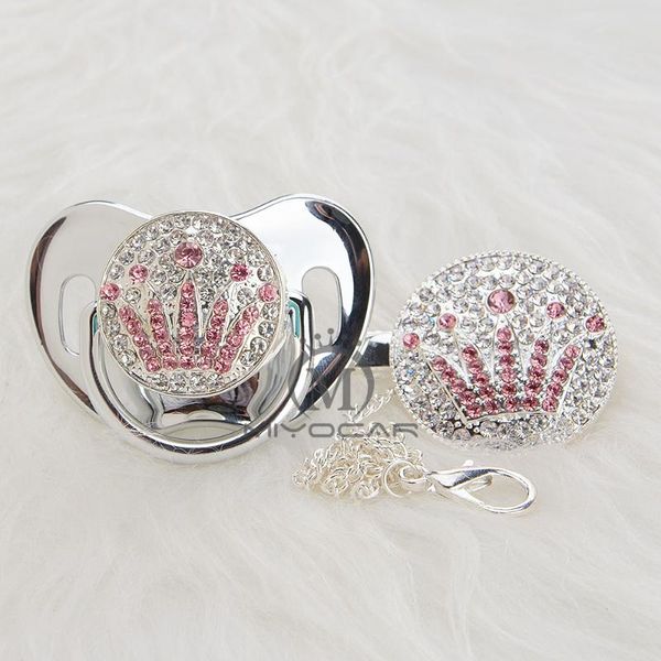 pacifiers# miyocar silver princess bling blue/pink crown pacifier and clip set bpa dummy unique design abcg--1
pacifiers# miyocar silver princess bling blue/pink crown pacifier and clip set bpa dummy unique design abcg--1