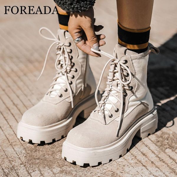 boots foreada real leather motorcycle woman platform high heel ankle lace up short zipper chunky female shoes, Black
boots foreada real leather motorcycle woman platform high heel ankle lace up short zipper chunky female shoes, Black