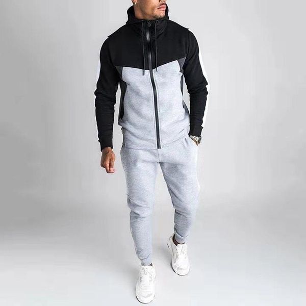 повседневные мужские наборы две части jogger tracksuits zipper толстовки топы спортивные штаны мужская спортивная одежда спортивная костюмы, Black;blue
повседневные мужские наборы две части jogger tracksuits zipper толстовки топы спортивные штаны мужская спортивная одежда спортивная костюмы, Black;blue