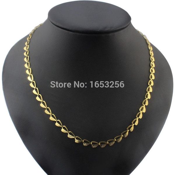 chains 6mm 19.6'' fine jewelry ip gold stainless steel sweet heart link chain necklace for women / girls, Silver
chains 6mm 19.6'' fine jewelry ip gold stainless steel sweet heart link chain necklace for women / girls, Silver