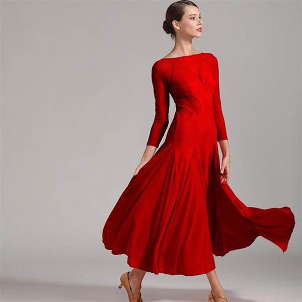 stage wear green red ballroom dance competition dresses lady mesh long sleeve flamenco waltz clothes women standard dress, Black;red
stage wear green red ballroom dance competition dresses lady mesh long sleeve flamenco waltz clothes women standard dress, Black;red