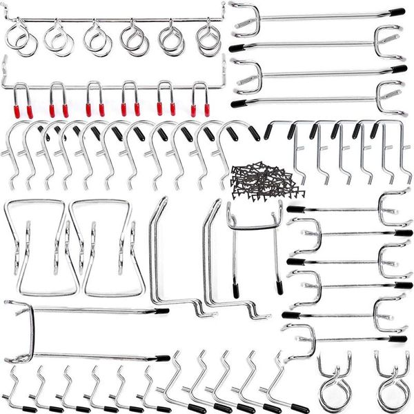 hooks & rails pegboard assortment home storage system peg board tool hanger set garage kitchen workshop organizer utility
hooks & rails pegboard assortment home storage system peg board tool hanger set garage kitchen workshop organizer utility