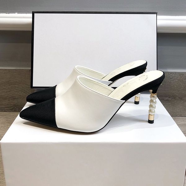 new paris brand c socialite high heel sandals women pearl beads heel toe shoes sheepskin leather designer shoes party occupation sandal, Black
new paris brand c socialite high heel sandals women pearl beads heel toe shoes sheepskin leather designer shoes party occupation sandal, Black