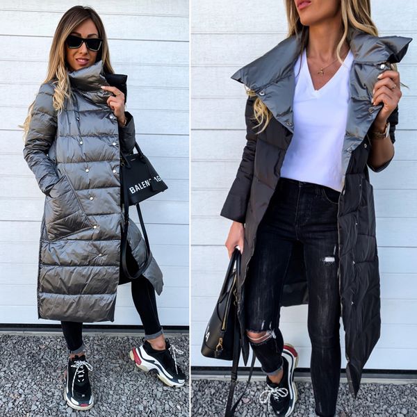 winter jacket women double-sided cotton clothing woman jackets winter solid puffer jacket overcoat abrigos mujer invierno 201027, Black
winter jacket women double-sided cotton clothing woman jackets winter solid puffer jacket overcoat abrigos mujer invierno 201027, Black
