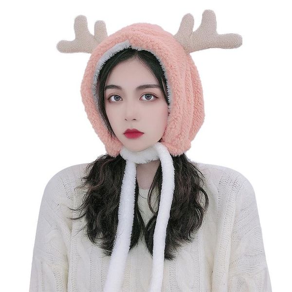 korean cute hat women's autumn winter fashion versatile moose ear plush hat sweet student cashmere warm, Blue;gray
korean cute hat women's autumn winter fashion versatile moose ear plush hat sweet student cashmere warm, Blue;gray