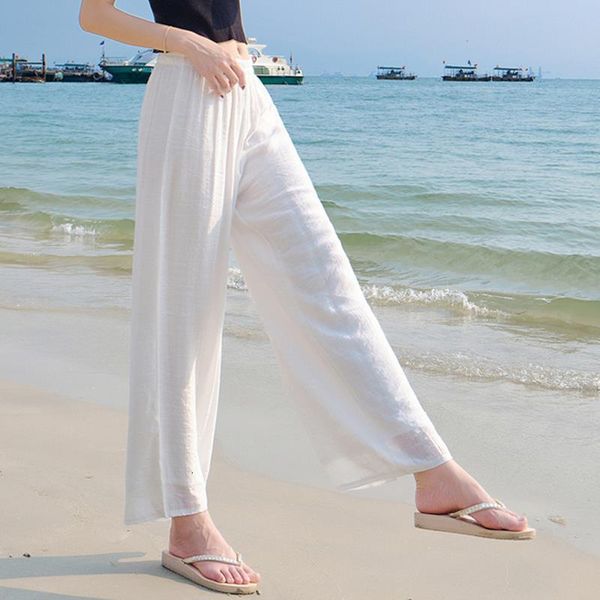 tingyili cotton linen palazzo pants women summer holiday beach boho pants plus size vintage loose white pants trousers female, Black;white
tingyili cotton linen palazzo pants women summer holiday beach boho pants plus size vintage loose white pants trousers female, Black;white