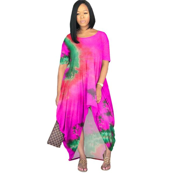 fashion multi color tie dye dress 2020, Black;gray
fashion multi color tie dye dress 2020, Black;gray