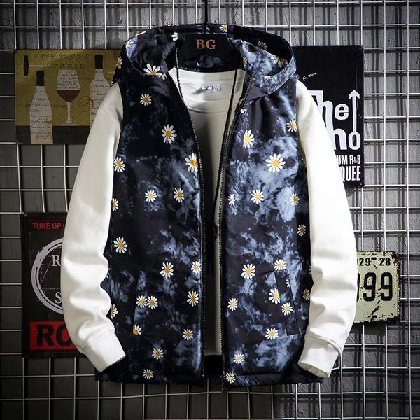 men's down & parkas glacialwhale vest jacket men winter warm daisy printed sleeveless male casual waistcoat oversized, Black
men's down & parkas glacialwhale vest jacket men winter warm daisy printed sleeveless male casual waistcoat oversized, Black