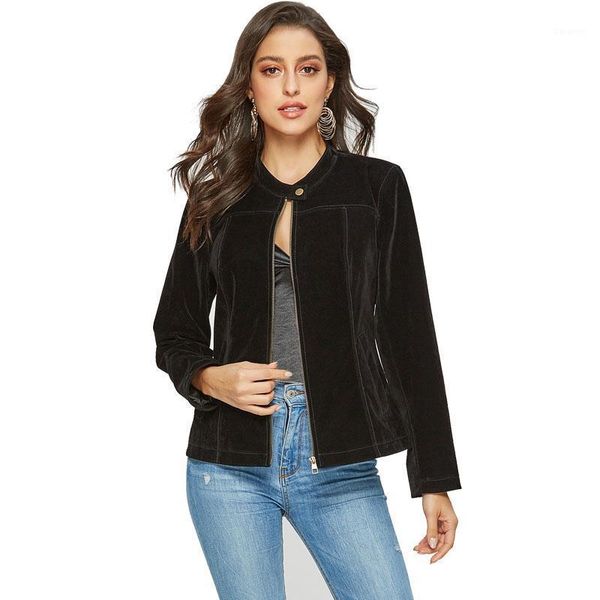 escalier womens suede leather jacket open front lapel cardigan jackets1, Black;brown
escalier womens suede leather jacket open front lapel cardigan jackets1, Black;brown