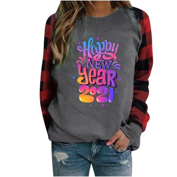 plaid round collar sweatshirts 2021 autumn winter ladies new year print long-sleeved o-neck casual style sweat clothing, Black
plaid round collar sweatshirts 2021 autumn winter ladies new year print long-sleeved o-neck casual style sweat clothing, Black